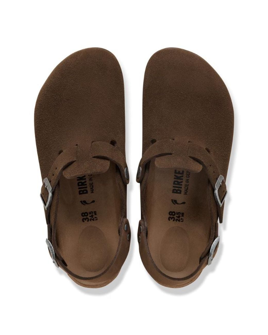 Birkenstock Brown Tokio Ii Suede Clog Sandals