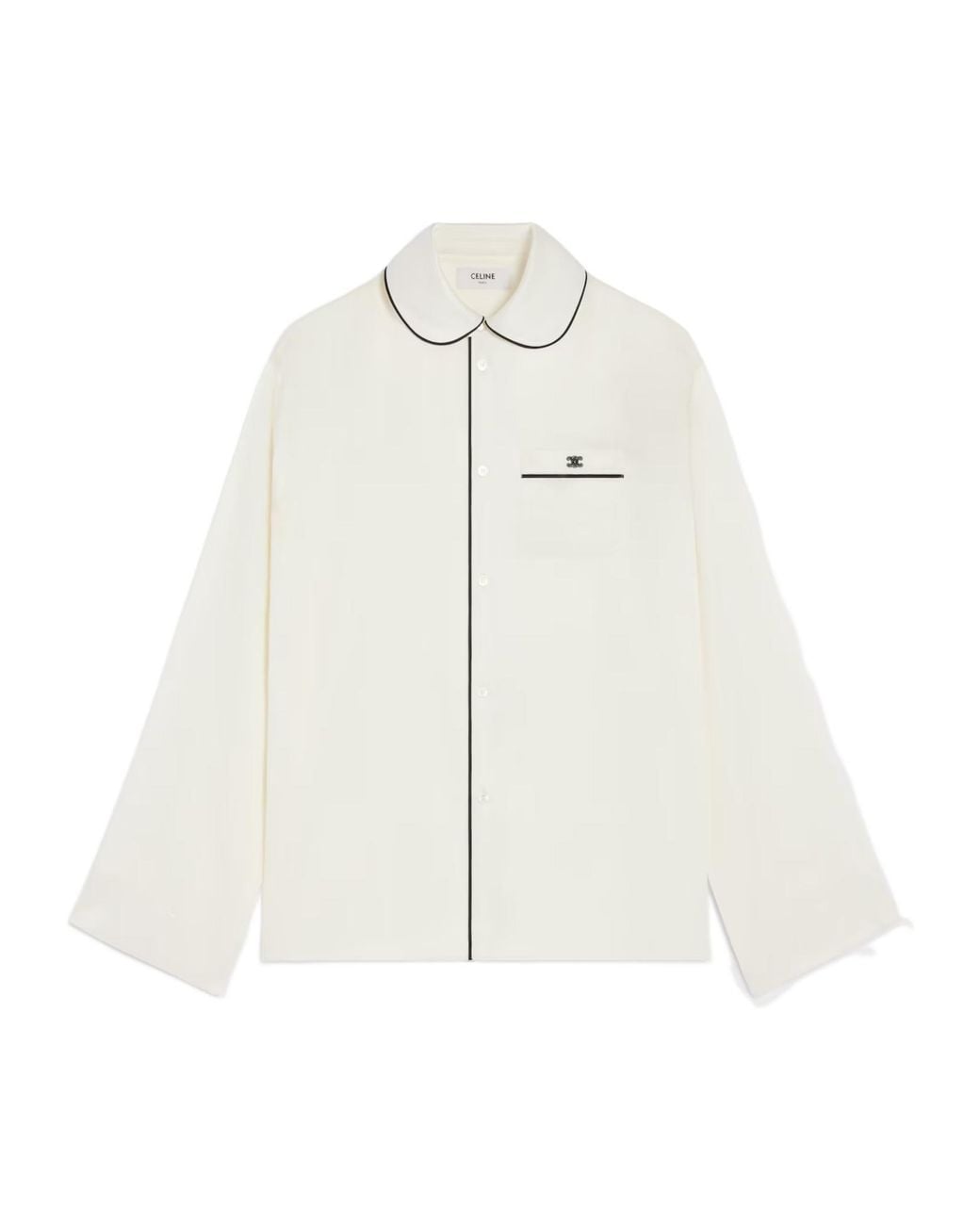 Céline White Pyjama Shirt