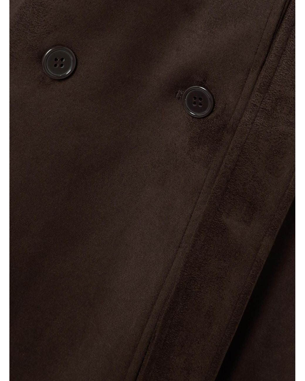 Frankie Shop Brown Belted Double-Breasted Coat
