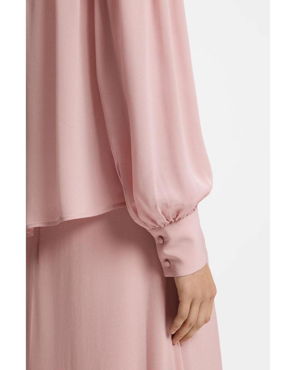 Boss Pink Relaxed-Fit Blouse