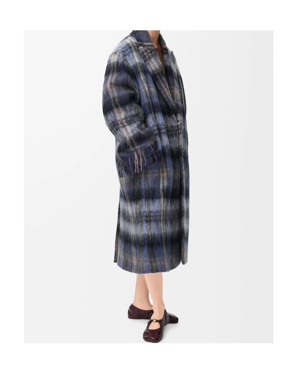 Loewe Blue Relaxed Fit Coat