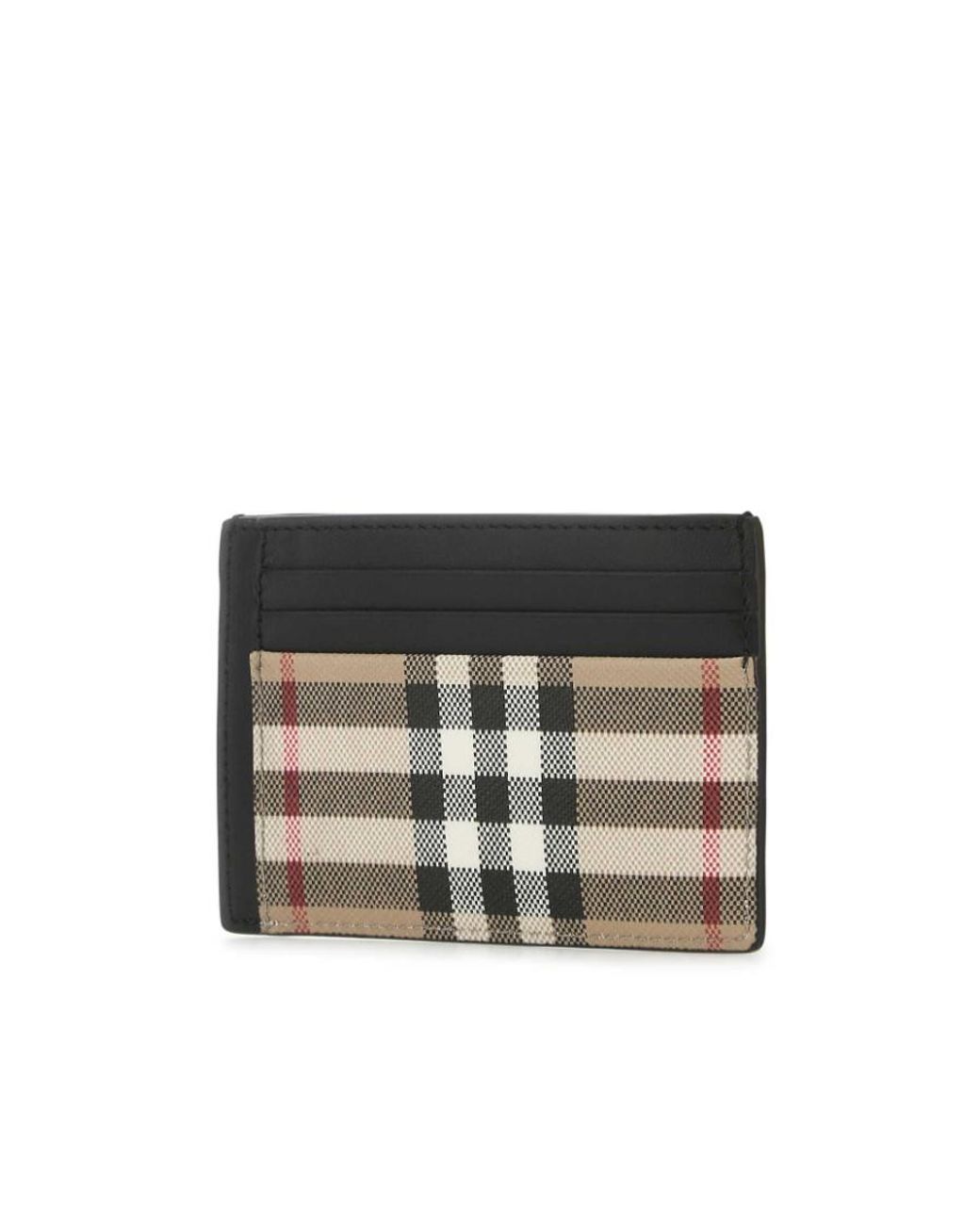 Burberry Black Vintage Check Cardholder for men