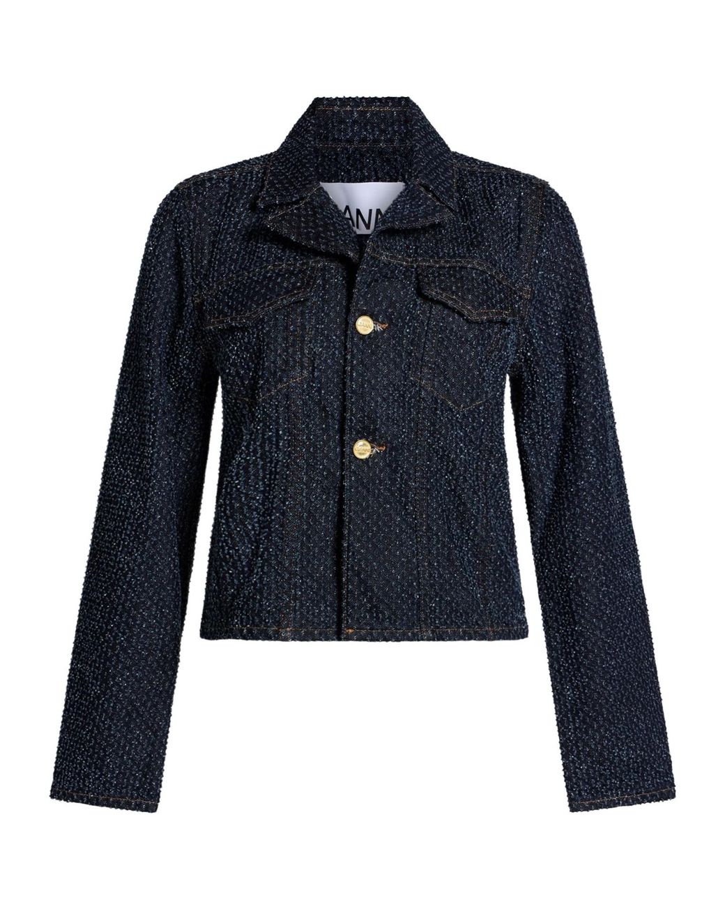 Ganni Blue Denim Jackets