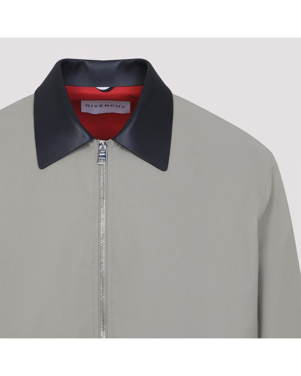 Givenchy Gray Collared Zip-Up Jacket for men