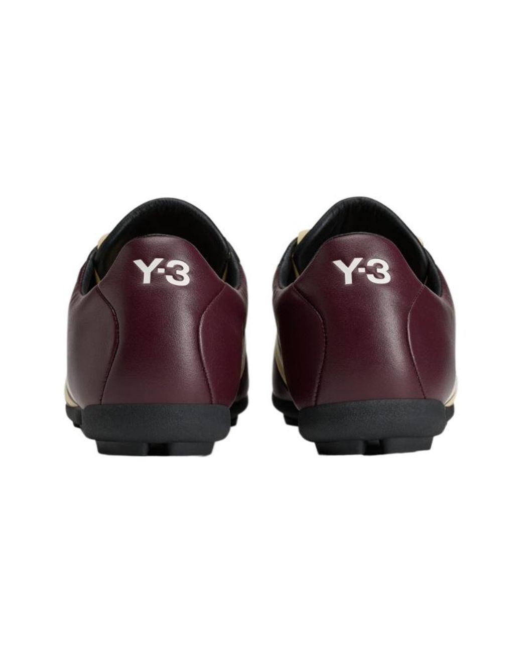 Y-3 Brown Field Leather Sneakers for men