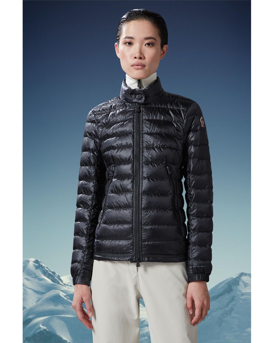 Moncler Black Grenoble Walibi Padded Zipped Jacket
