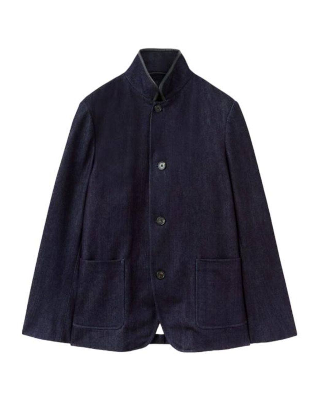 Loro Piana Blue Long Sleeved Button-Up Jacket for men