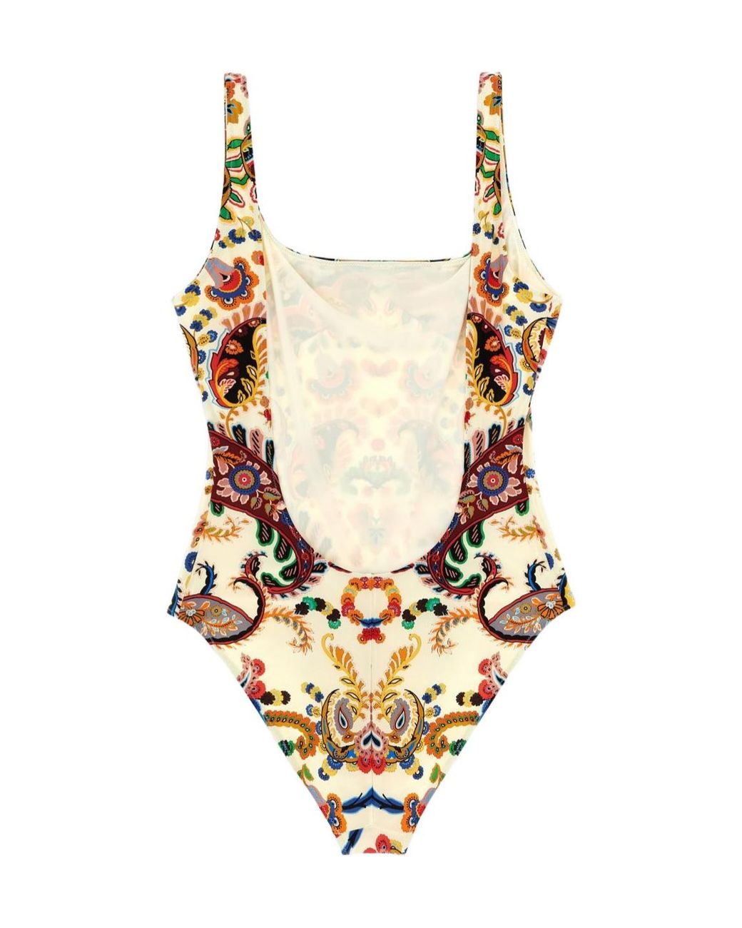 Etro White Floral One-Piece Swimsuit