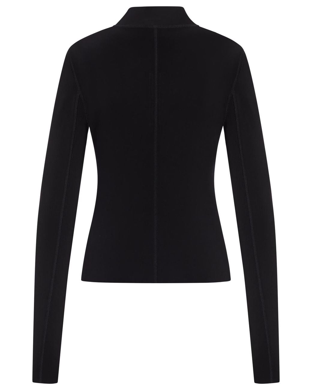 Rick Owens Blue High-Neck Zipped Jacket