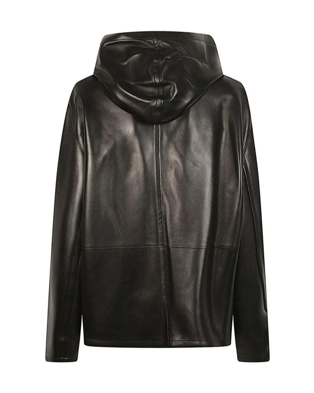 Khaite Black Darlo Zip Hooded Jacket
