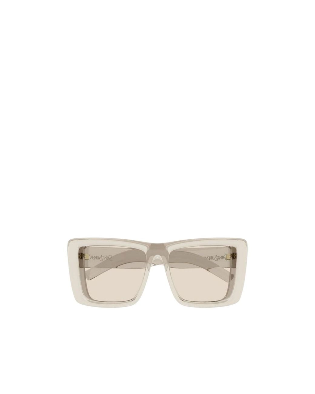 Saint Laurent White Sl 900 Howl Rectangular Sunglasses