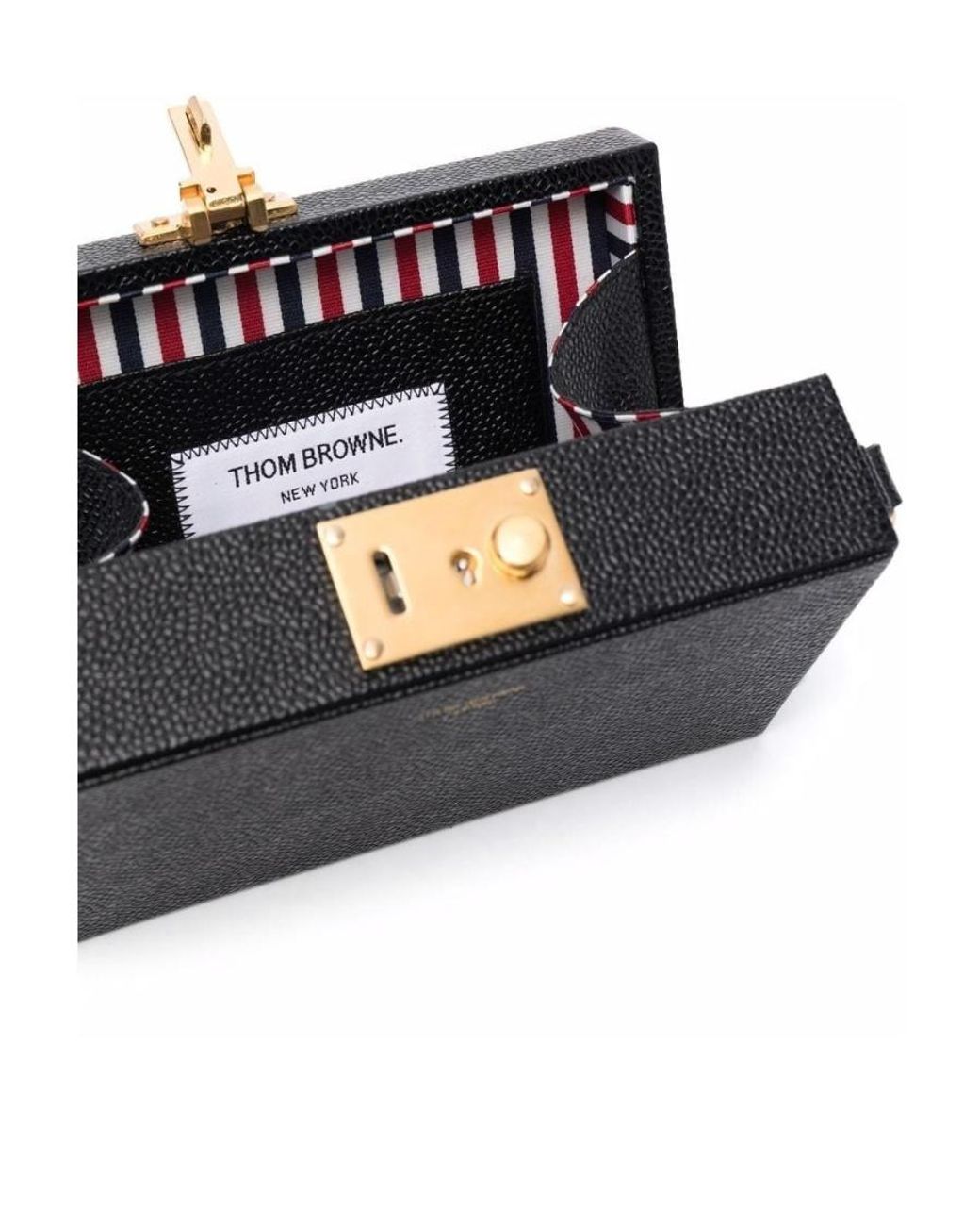 Thom Browne Black Front Logo Crossbody Bag