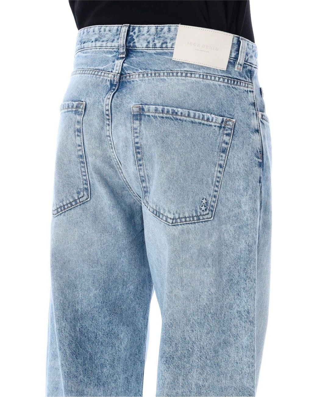 ICON DENIM Blue Will Eco Wide-Leg Jeans for men