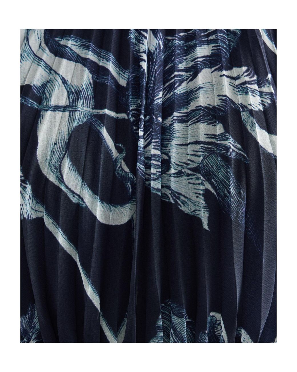 Erdem Blue Long-Sleeved Formal Dress