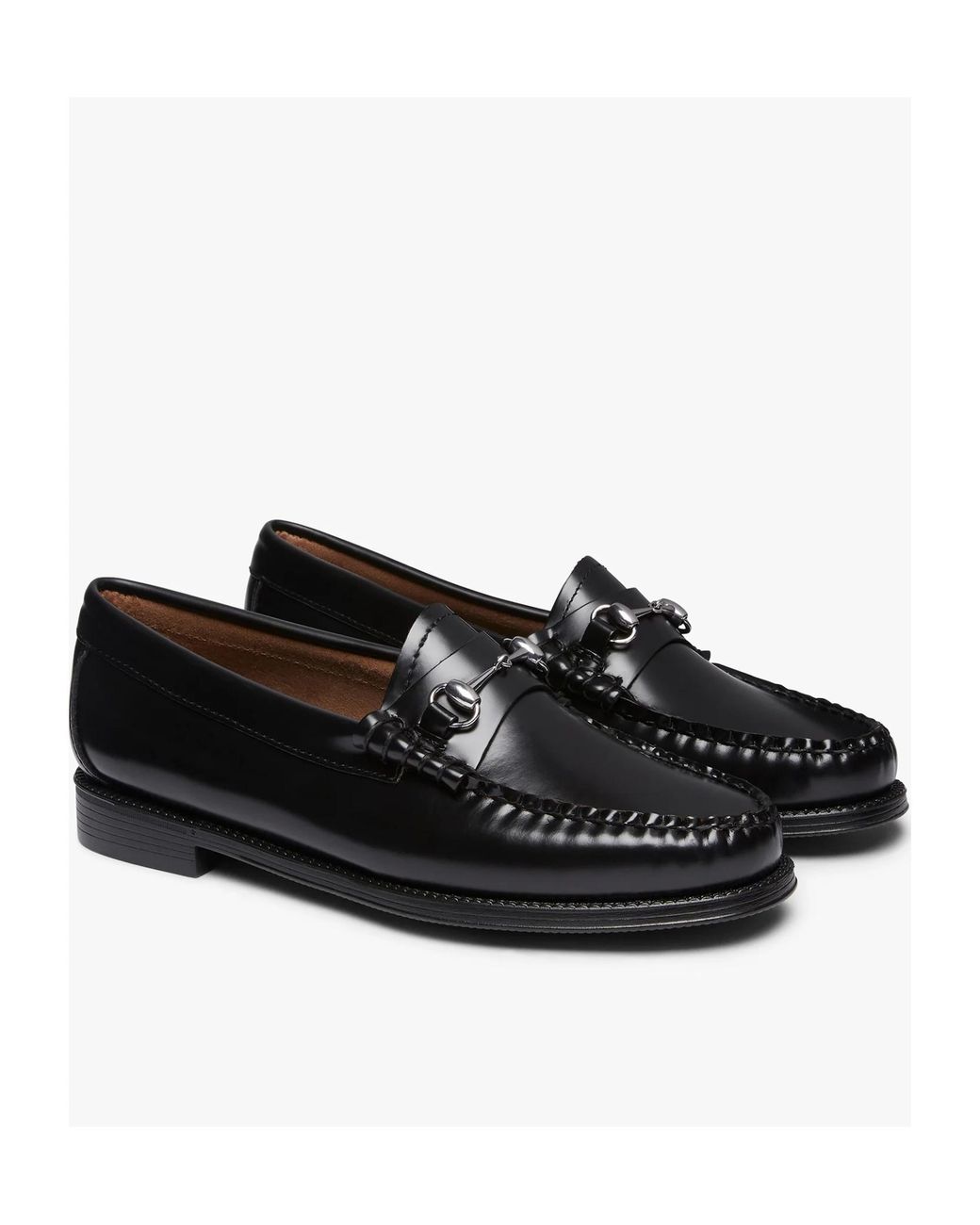 G.H.BASS Black Easy Weejuns Lianna Almond Toe Loafers