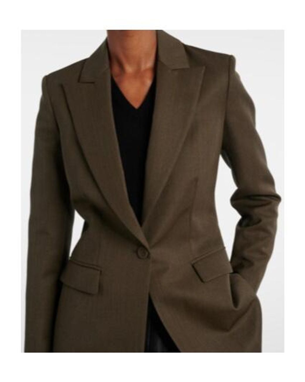 Altuzarra Green Beatty Virgin Wool Blazer