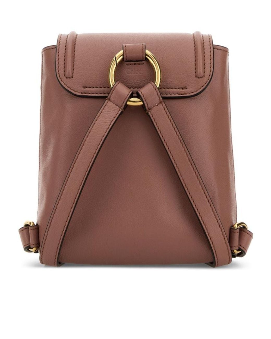 Chloé Brown Chloé Mini Horse Medal Backpack