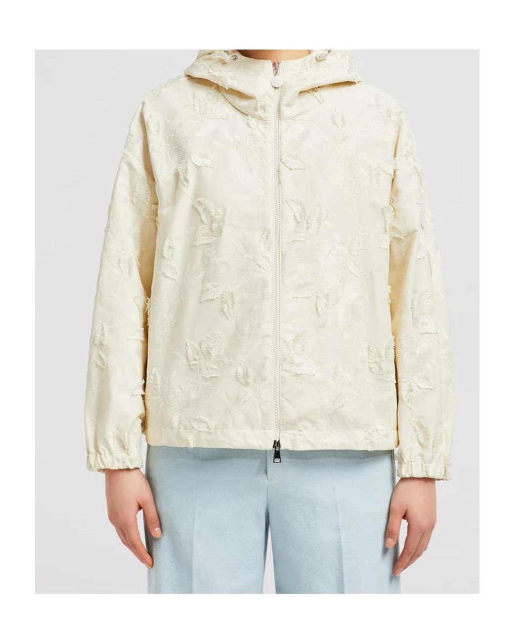 Moncler White Charmeil Hooded Jacket