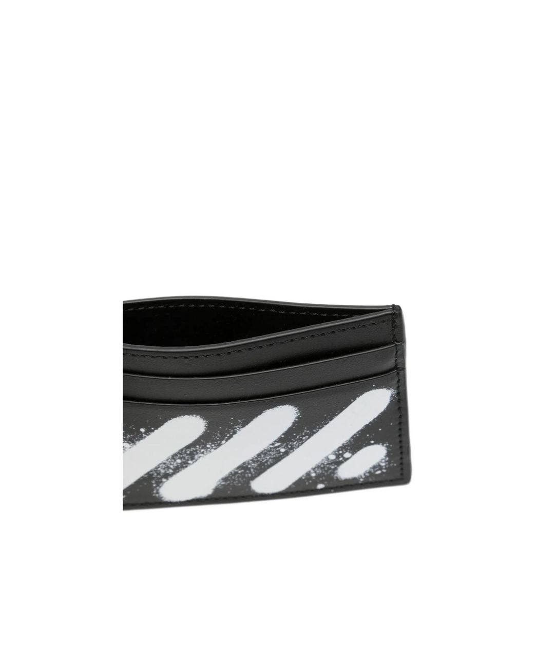 Off-White c/o Virgil Abloh Black Logo Printed Card Holder for men