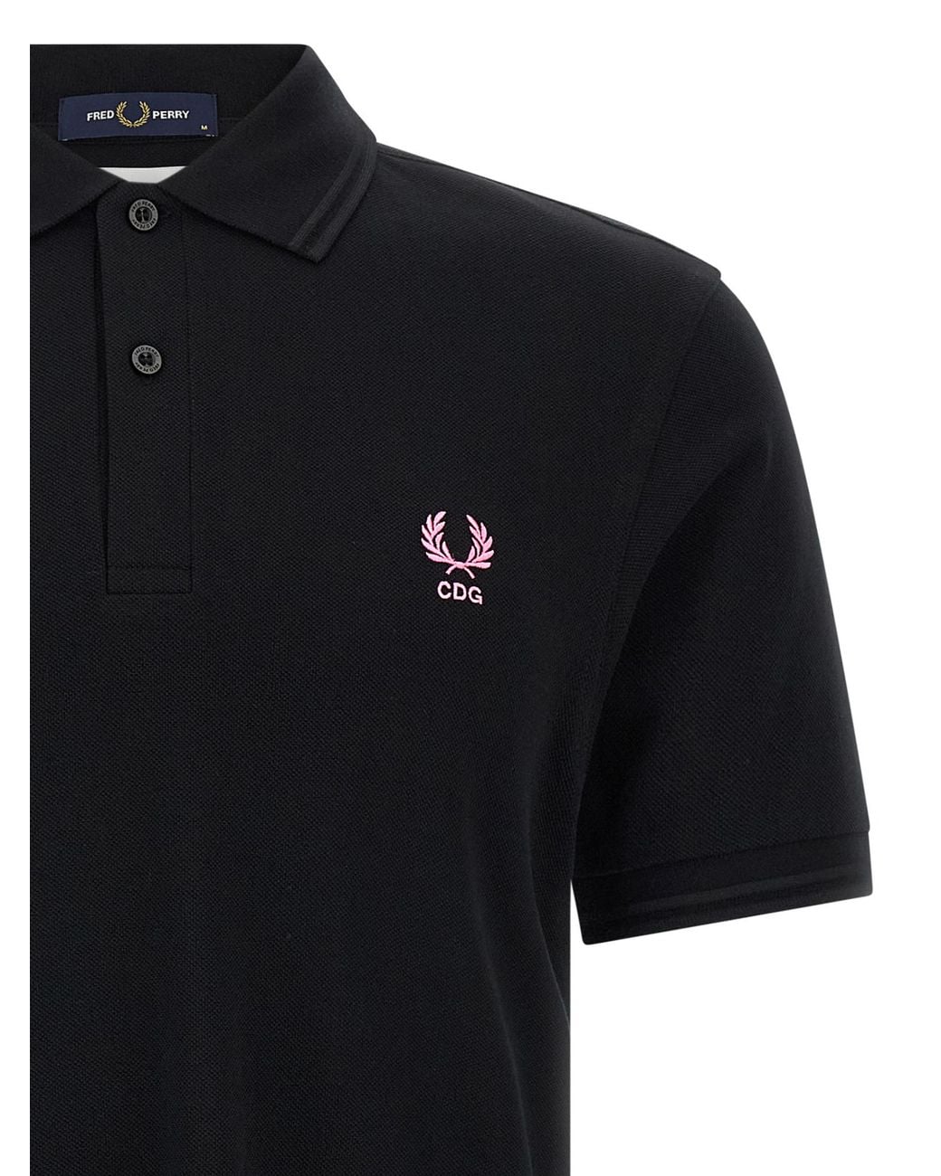Comme des Garçons Black Comme Des Garçons Shirt X Fred Perry Short-Sleeved Polo Shirt for men