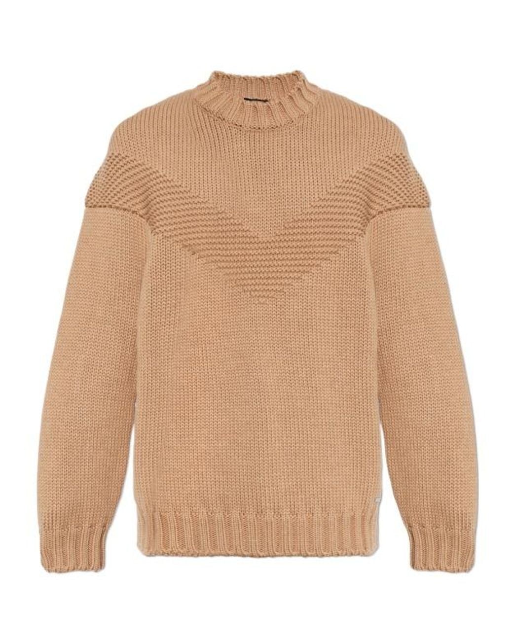 DSquared² Natural Chevron Knit Sweater for men