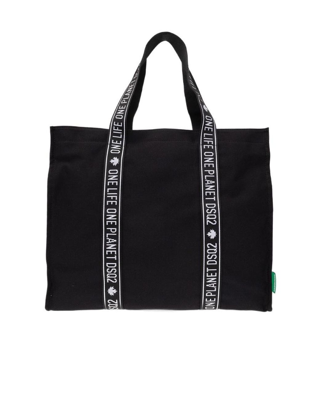 DSquared² Black Logo-Print Tote Bag for men