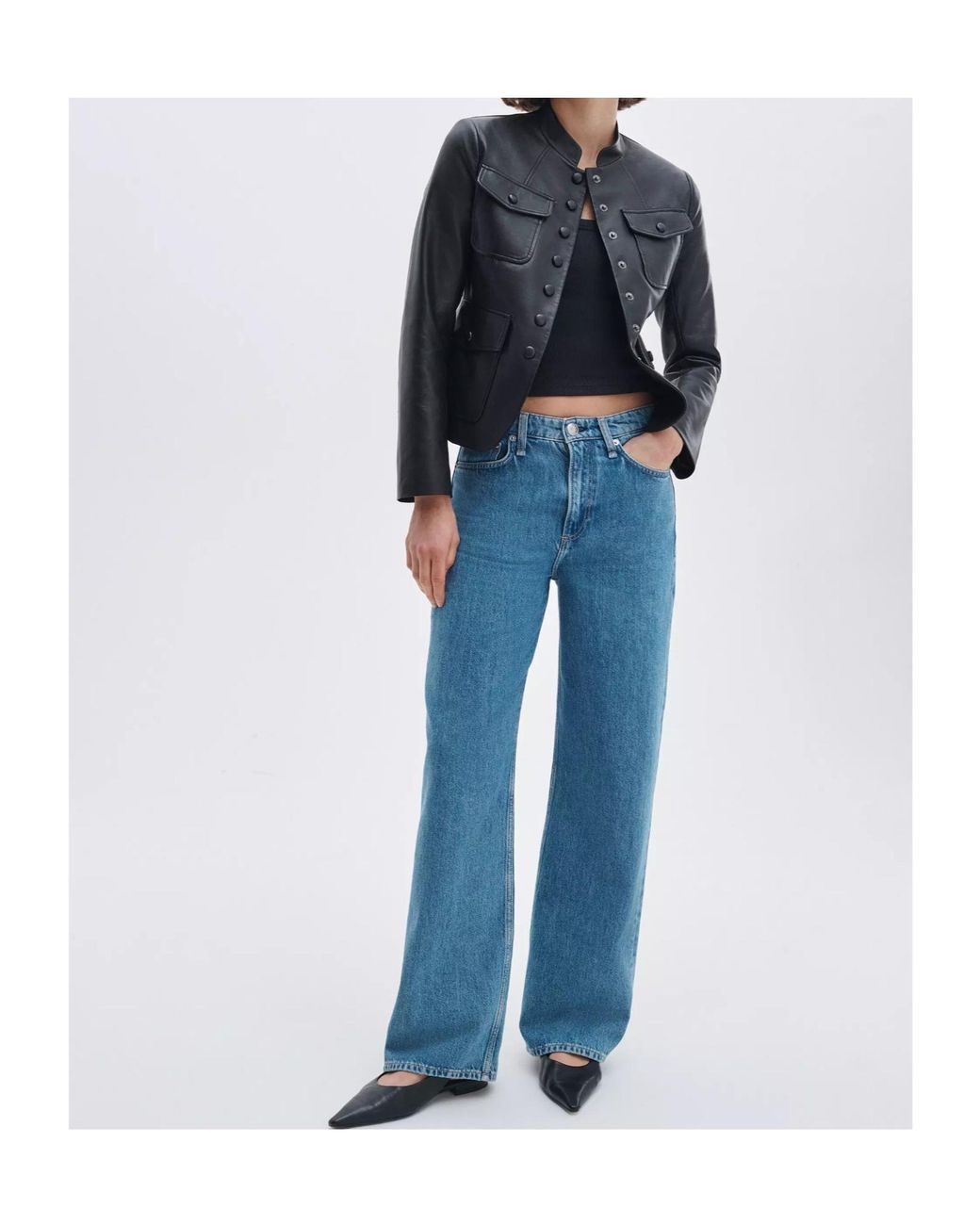 Rag & Bone Black Long-Sleeve Jacket