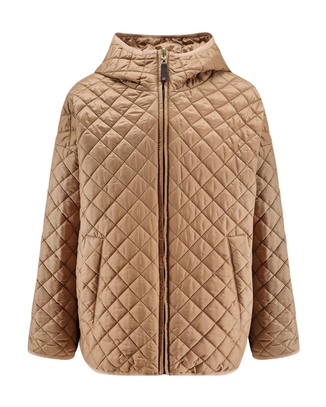 Max Mara Brown The Cube Leo Quilted Zipped Jacket
