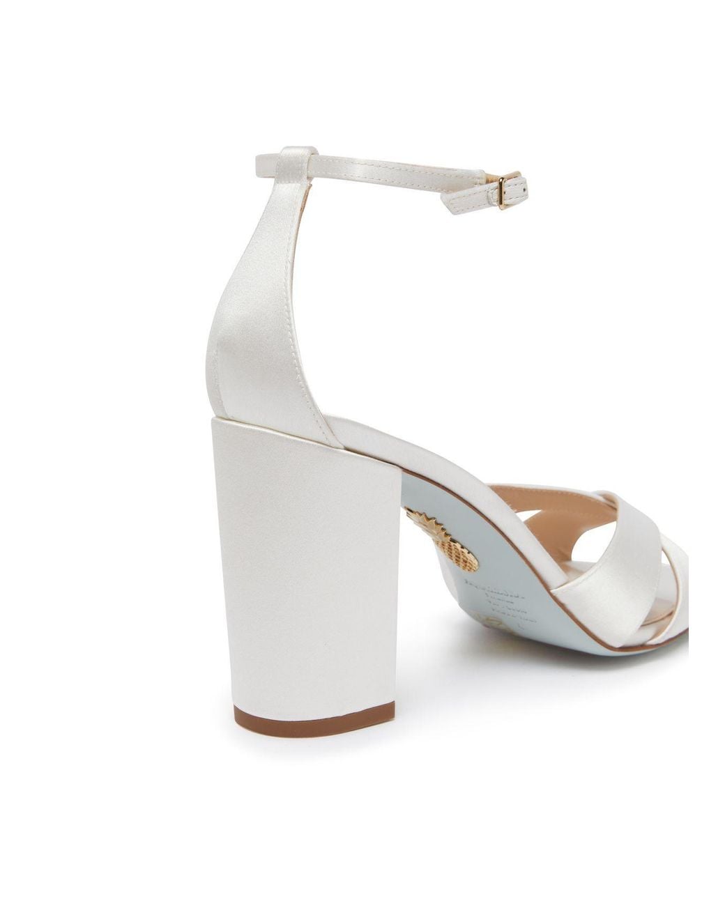 Aquazzura White Round Toe High Heel Sandals