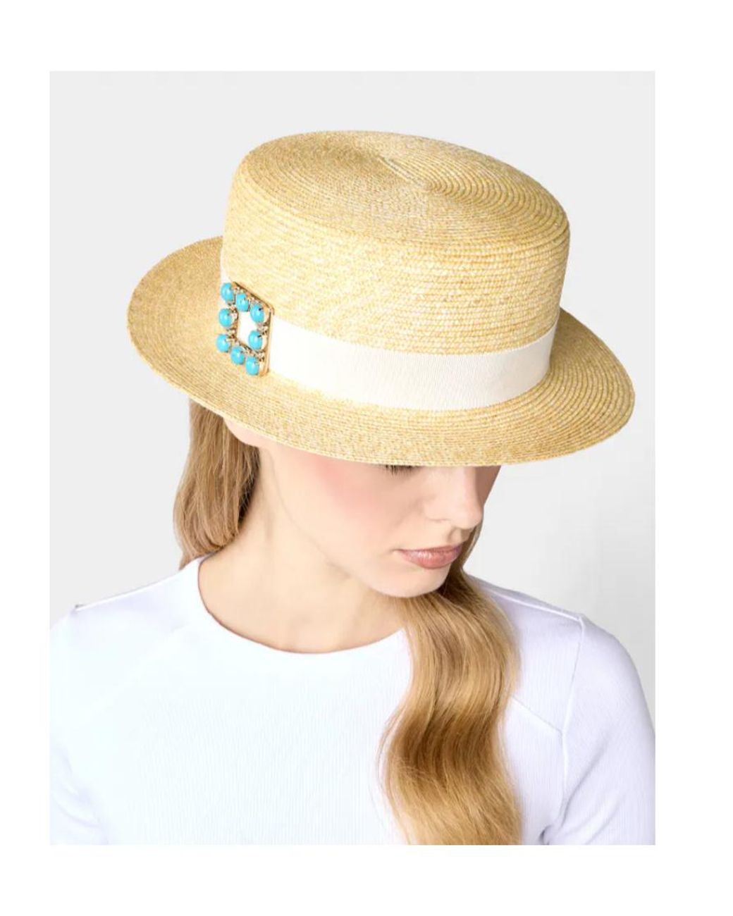 Roger Vivier Natural Très Vivier Hat
