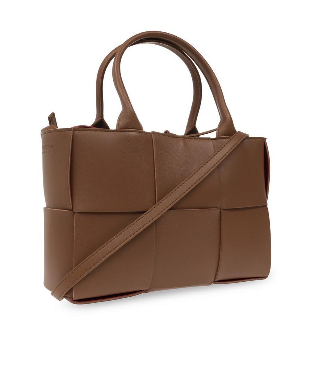 Bottega Veneta Brown Arco Mini Shopper Bag