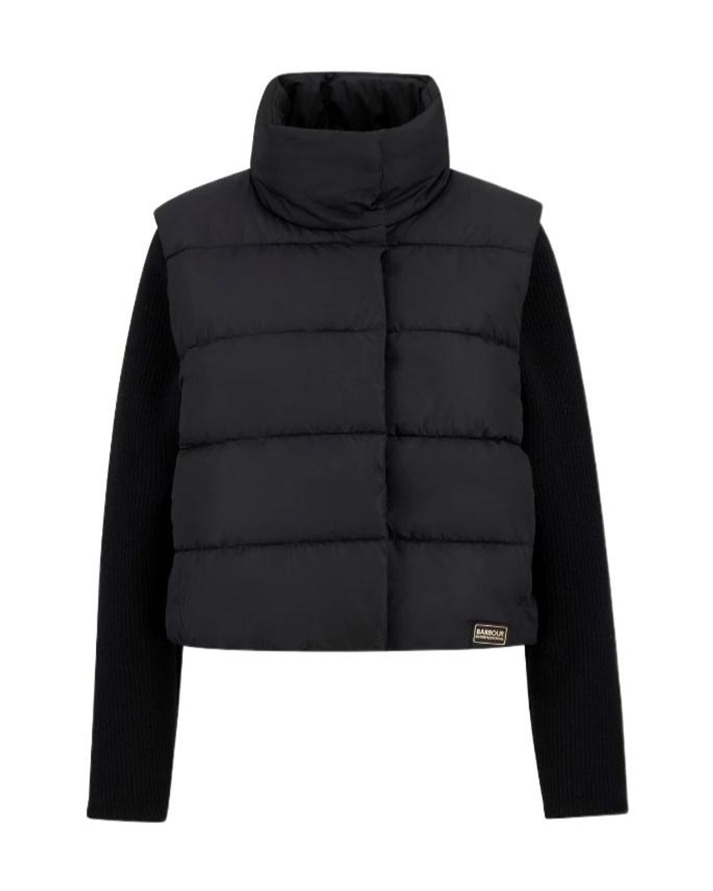 Barbour Black San Telmo Quilted Sweatshirt