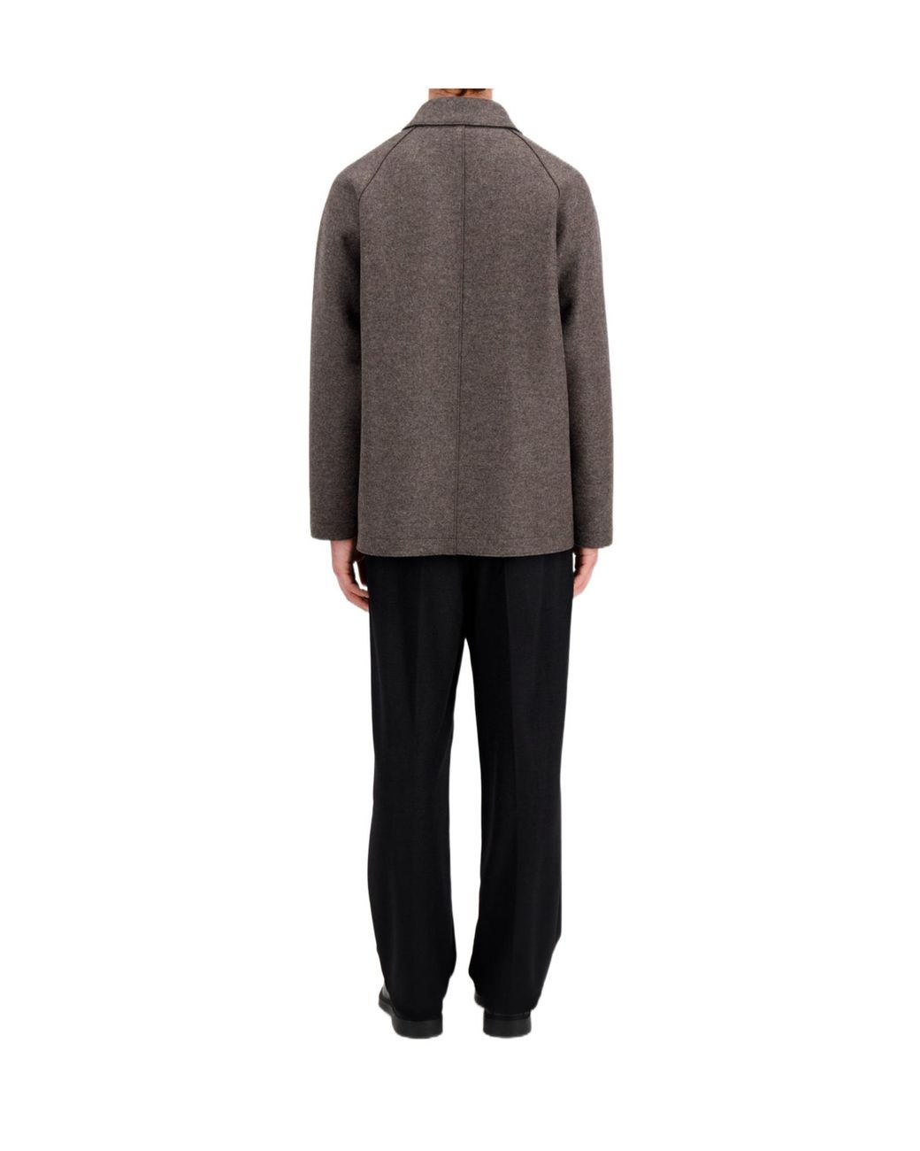 Harris Wharf London Gray Pressed Wool Jacket for men