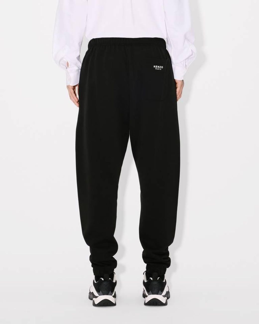 KENZO Black Pop Embroidered Jog Pants for men
