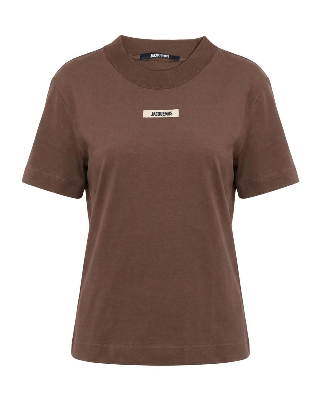 Jacquemus Brown Stretchy Fabric T-Shirts