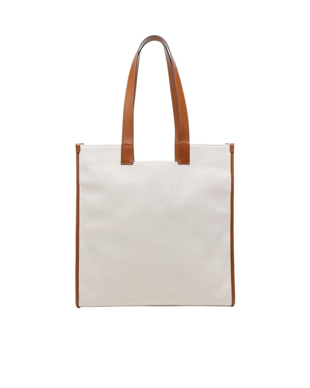 Bally White Sourire Logo Tote Bag
