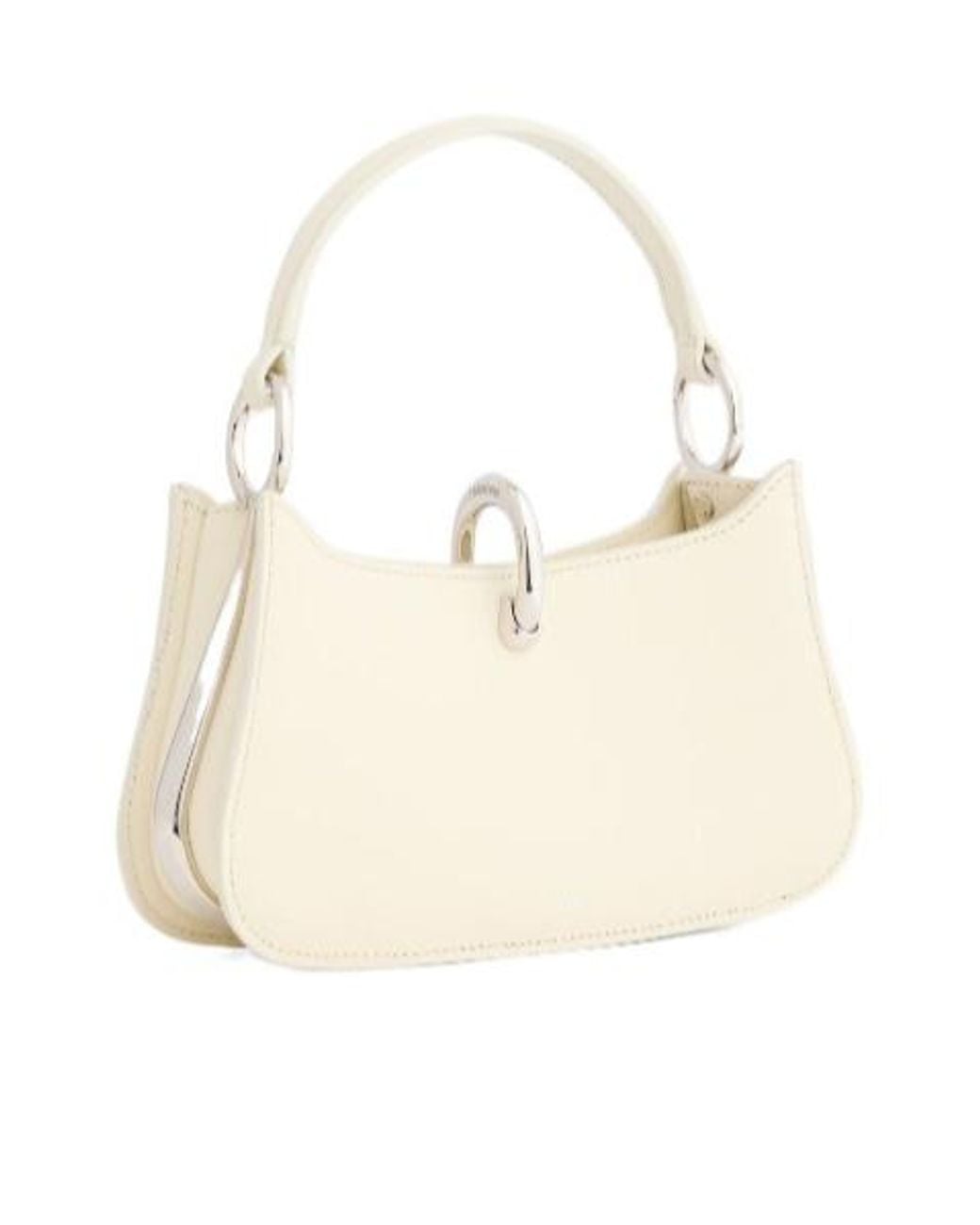 Rabanne Natural Rabanne Ring-Handle Clutch Bag