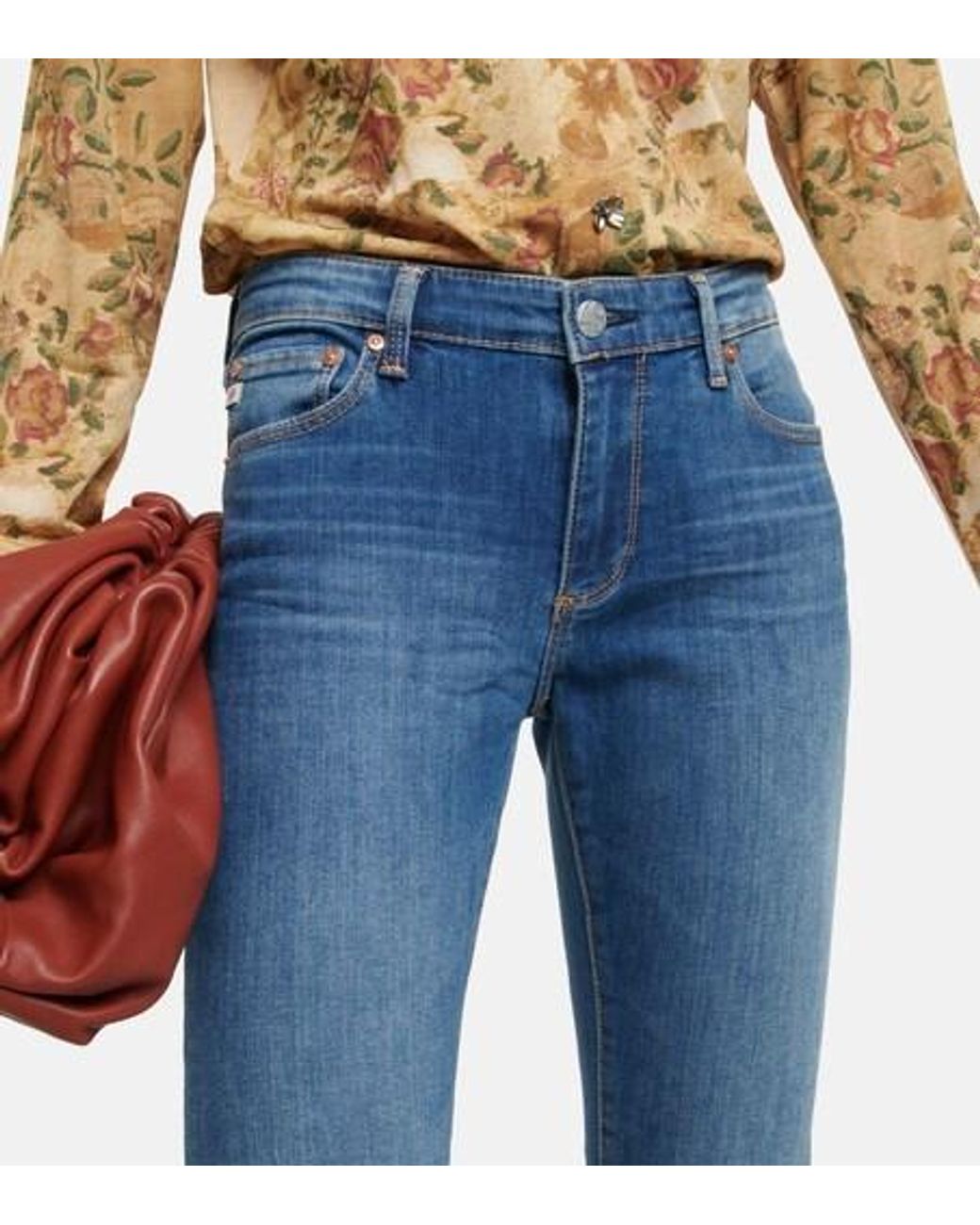 AG Jeans Blue Legging Ankle Mid-Rise Skinny Jeans