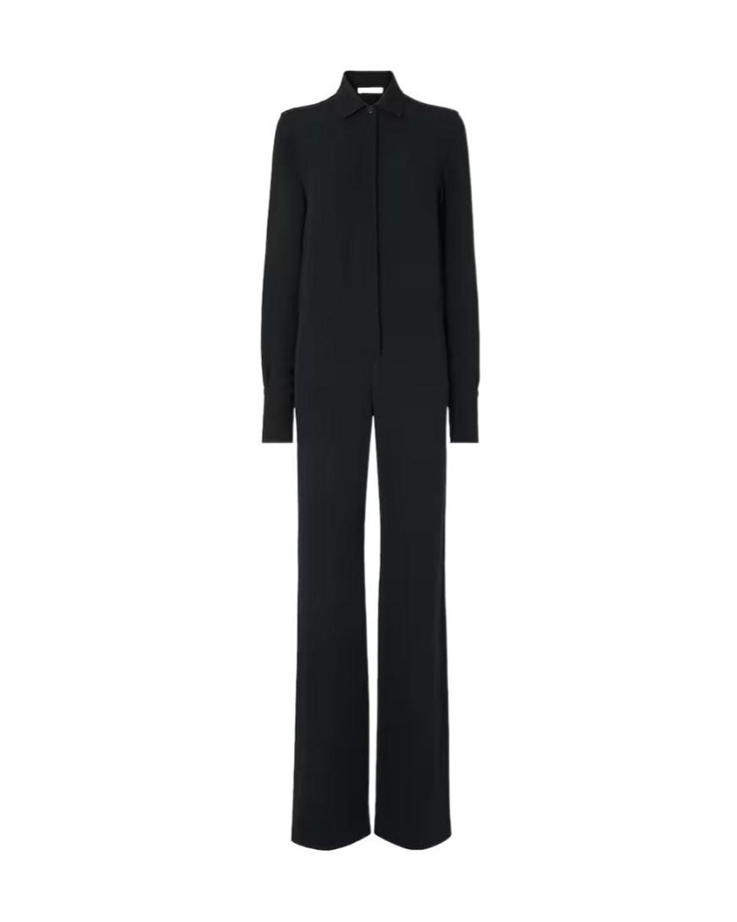 Fendi Black Long-Sleeve Jumpsuit