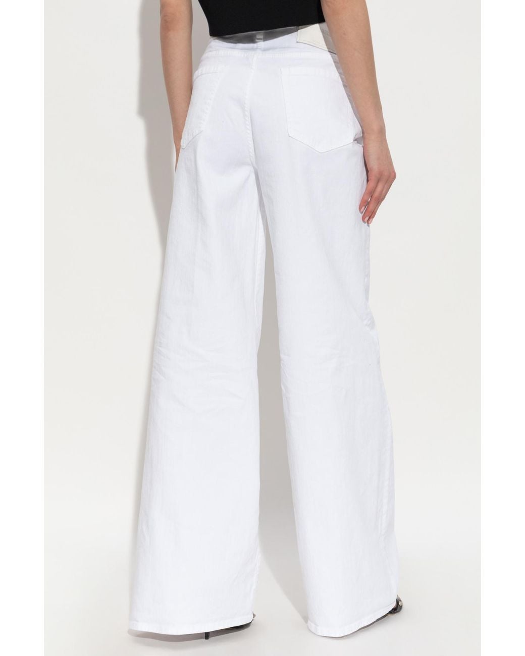 DSquared² White Wide-Leg Jeans