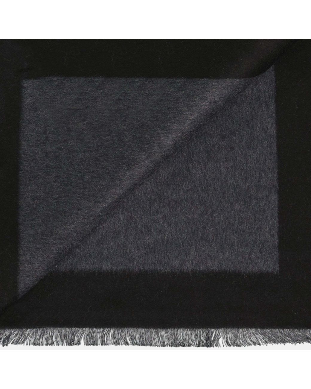 Saint Laurent Black Logo Printed Scarf