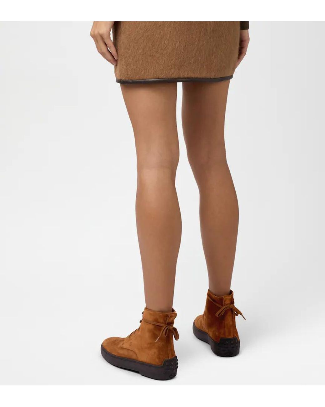 Tod's Brown Winter Gommino Ankle Boots
