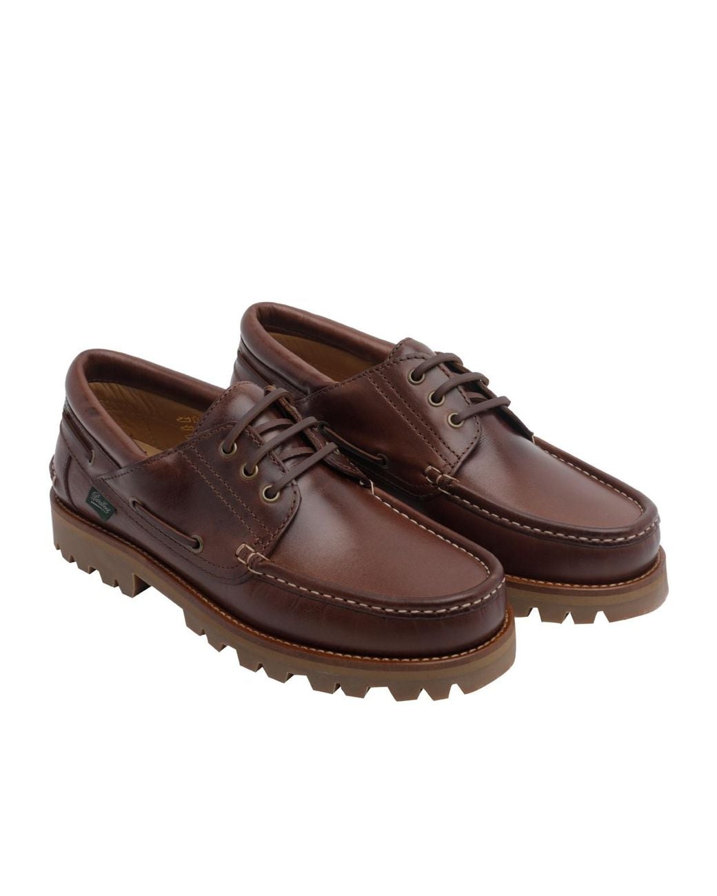 Paraboot Brown Lace-Up Dress Shoes for men