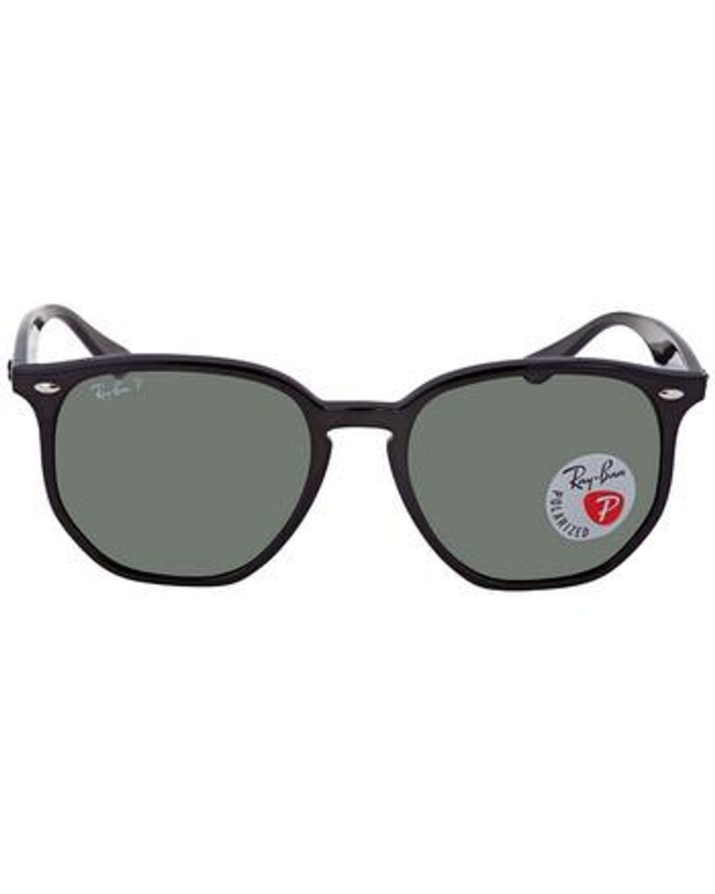 Ray-Ban Black Rb4306 Hexagonal Frame Polarised Sunglasses for men