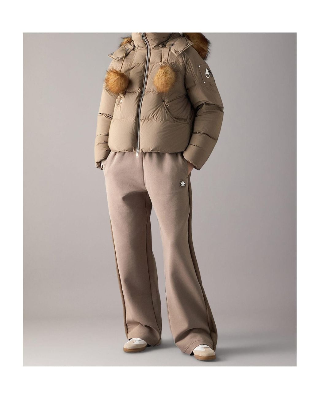 Moose Knuckles Brown Everest Hooded Down Puffer