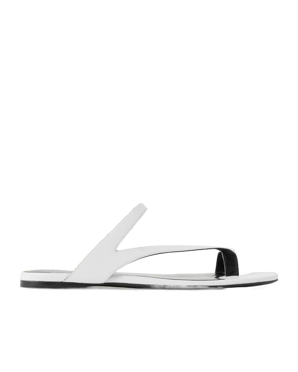 Khaite White Simple And Thin Strap Sandals