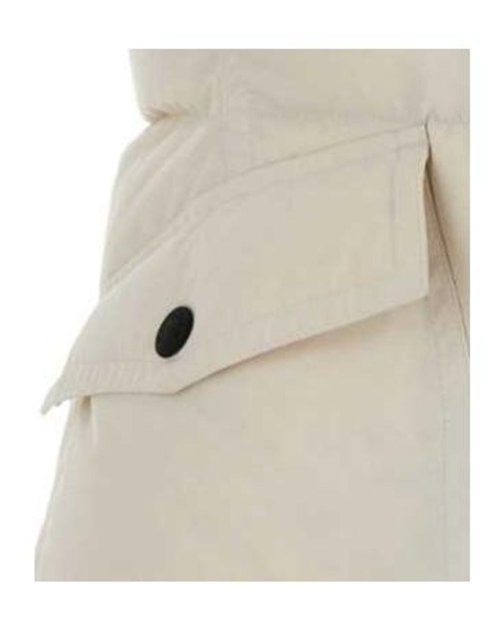 Moncler White Grenoble Hallaine Zip-Up Gilet