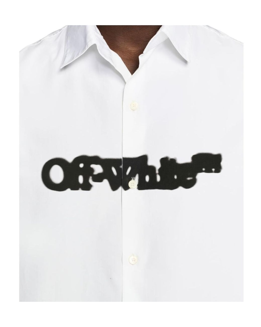 Off-White c/o Virgil Abloh White Spray Arrow Short-Sleeved Shirt for men