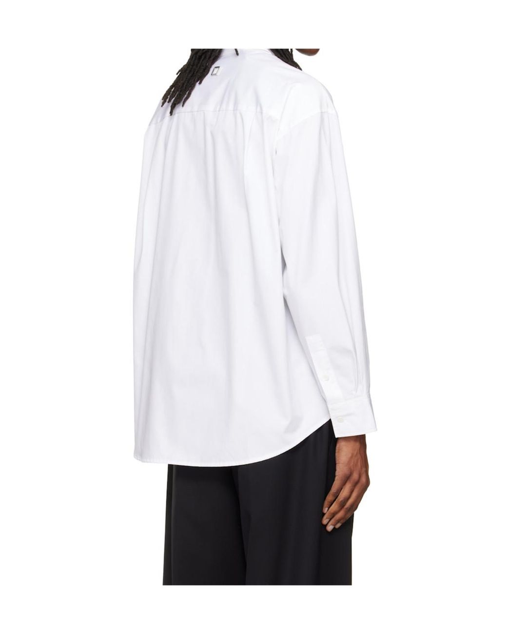Wooyoungmi White Button-Up Knit Top for men