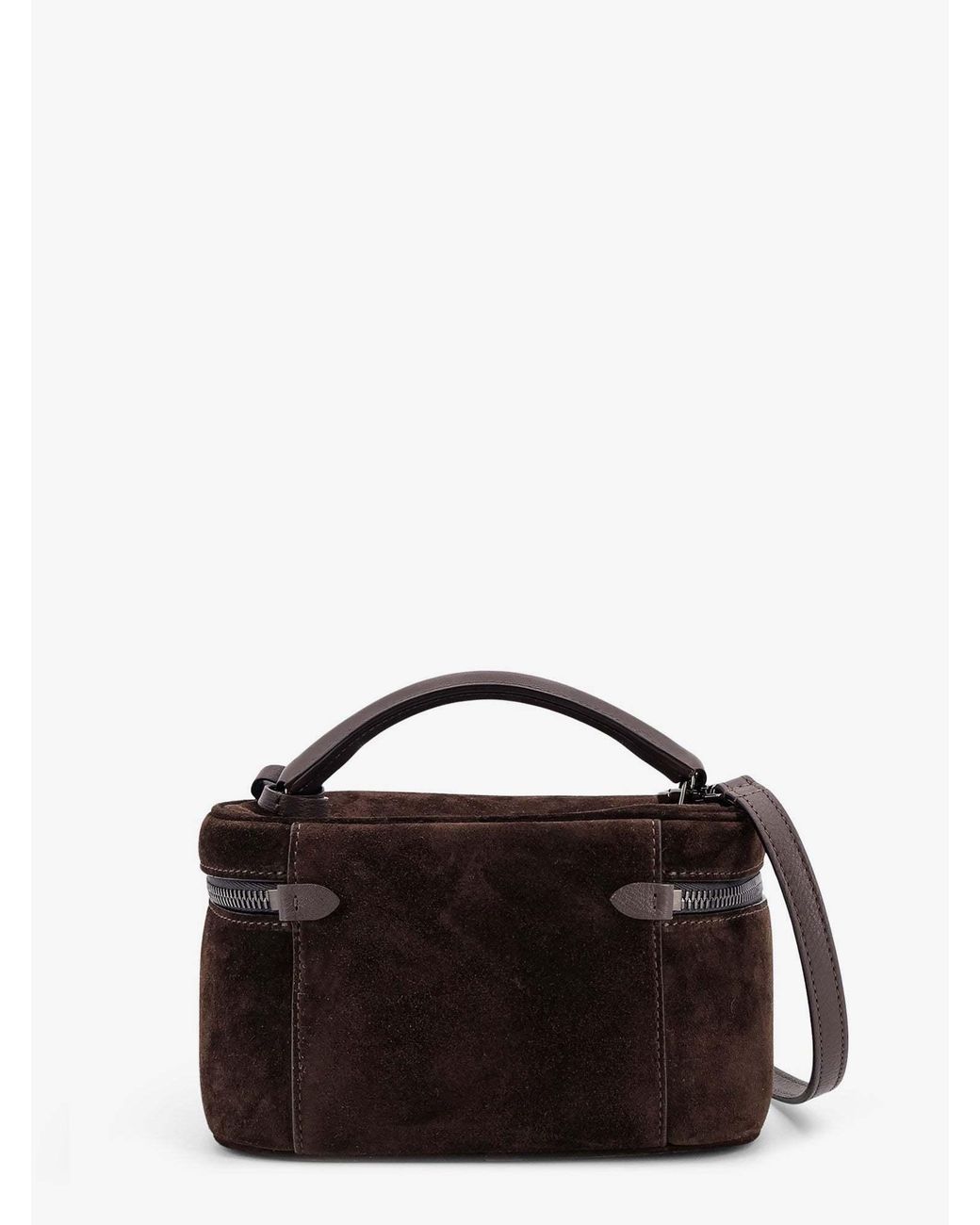 Brunello Cucinelli Black Zipped Shoulder Bag